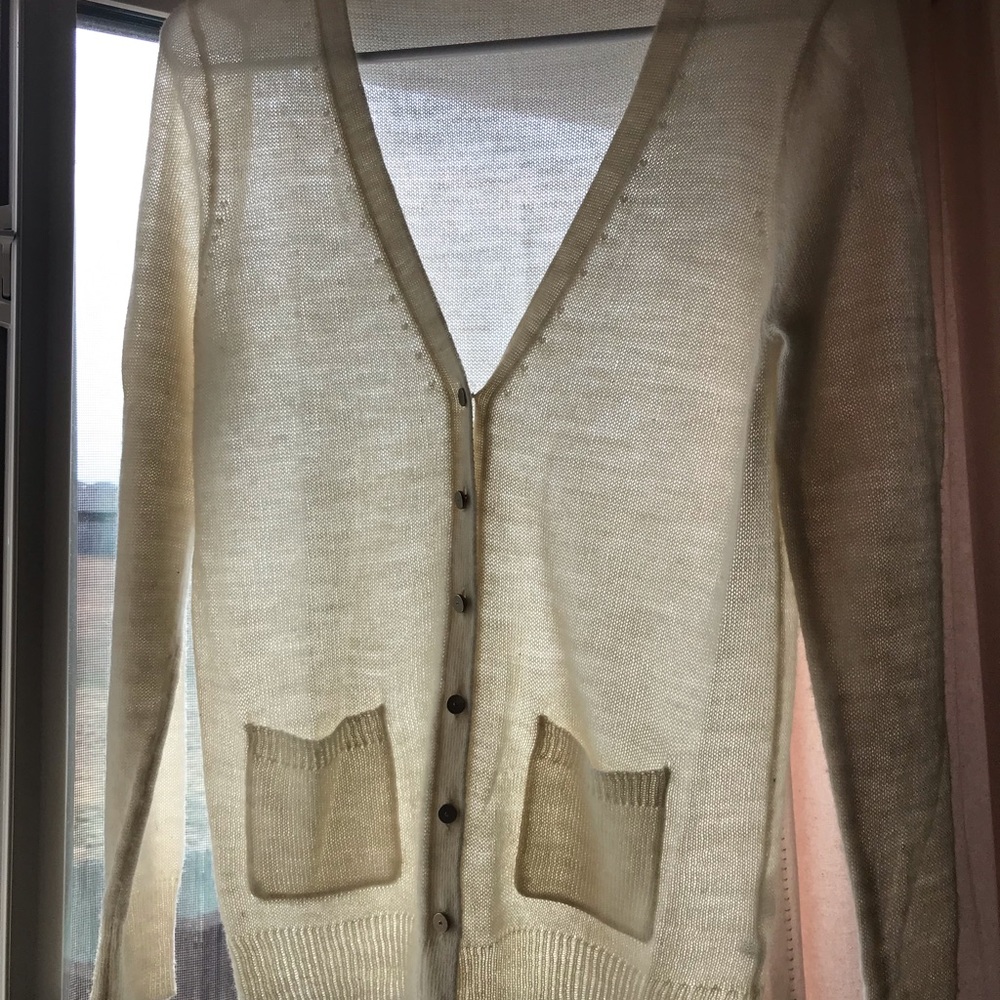 J CREW, Cream colored cardigan